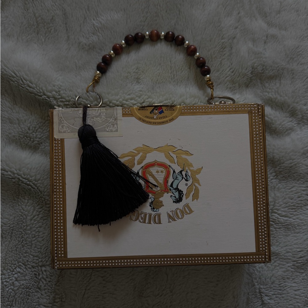 Don Diego Cigar Box Handbag with Black Tassel